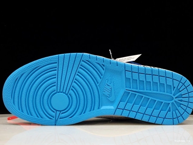 Cheap Off-White Powder AQ0818-148 UNC 1 Air Blue Jordan 0813